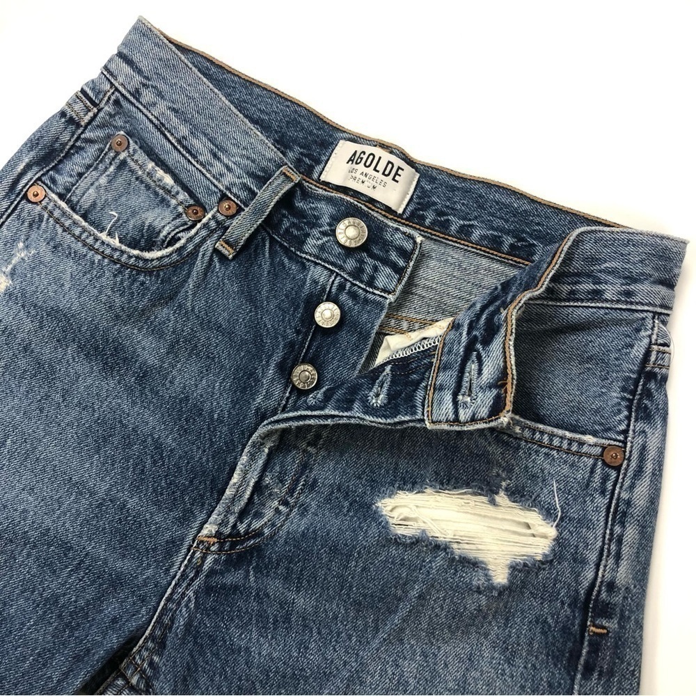 Agolde High Rise Blue Jeans